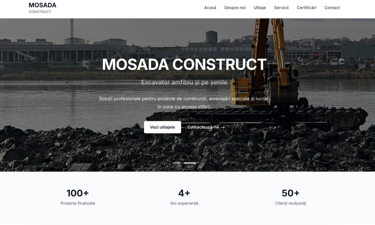 MOSADA CONSTRUCT - Website Corporativ